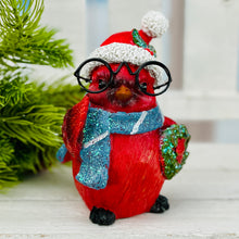 Load image into Gallery viewer, Christmas Cardinal With Glasses
