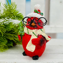 Load image into Gallery viewer, Christmas Cardinal With Glasses
