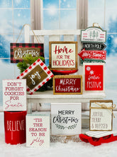 Load image into Gallery viewer, Cookies For Santa Block Sign

