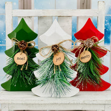 Load image into Gallery viewer, Christmas Wood Pine Trees
