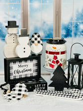 Load image into Gallery viewer, Black &amp; White Check Candy Canes
