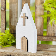 Load image into Gallery viewer, White 3D Church Cutout
