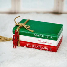 Load image into Gallery viewer, Christmas Faux Book Stacks
