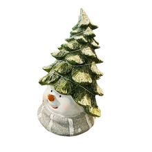 Load image into Gallery viewer, Snowy Tree Hat LED Snowman

