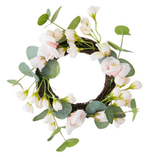 Load image into Gallery viewer, Pink Rose Grapevine Wreath
