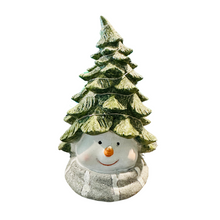 Load image into Gallery viewer, Snowy Tree Hat LED Snowman
