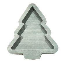 Load image into Gallery viewer, Washed Green Wood Tree Tray
