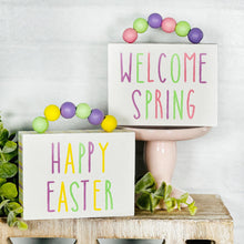 Load image into Gallery viewer, Welcome Spring Beaded Sign

